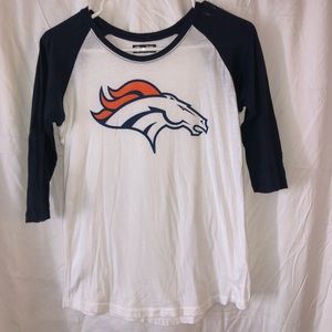 2 Girls Denver Broncos Raglan Shirts